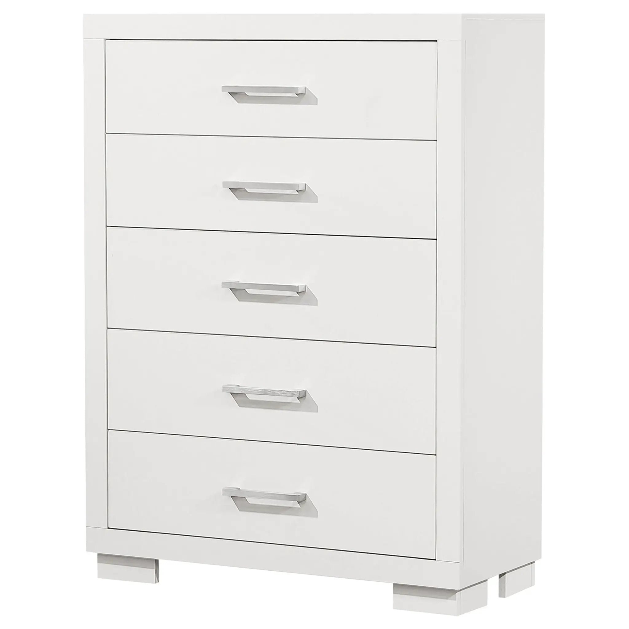 Jessica 5-drawer Bedroom Chest Snow White by Unique Piece Furniture