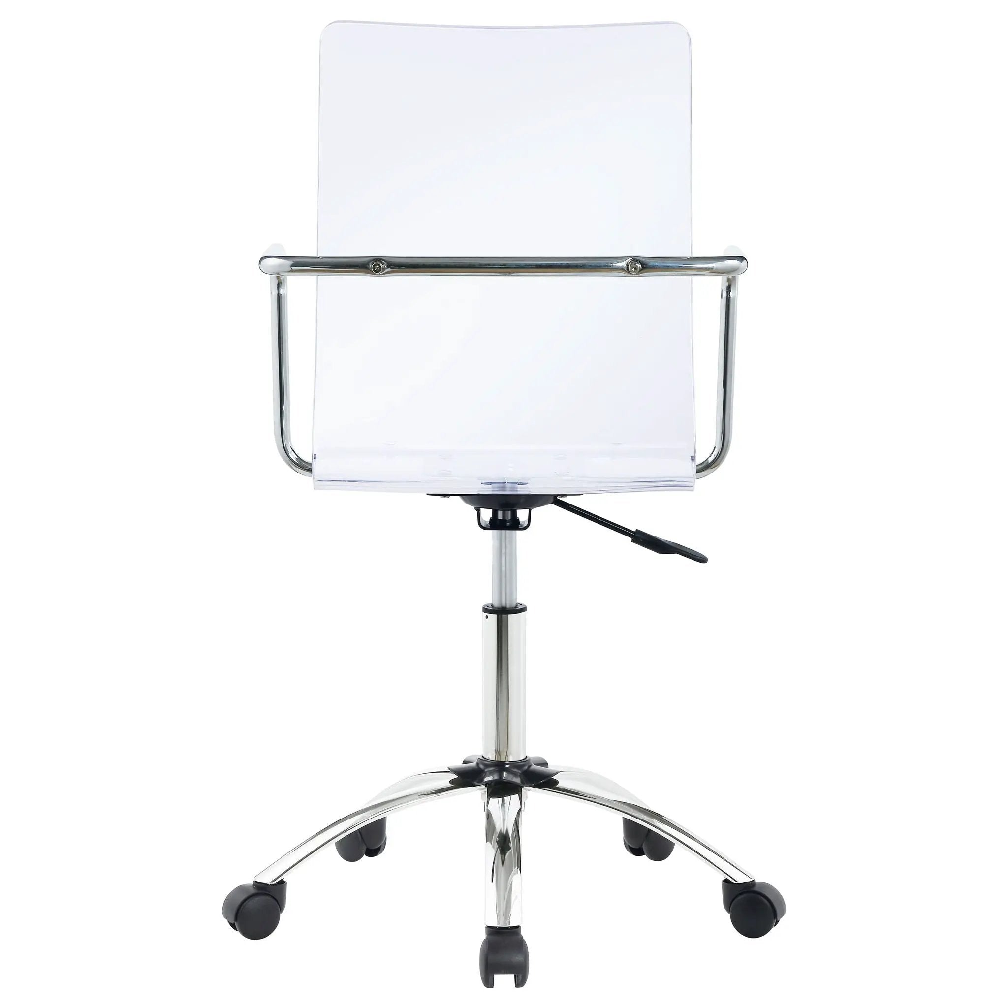 Amaturo Acrylic Adjustable Home Office Desk Chair Clear by Unique Piece Furniture