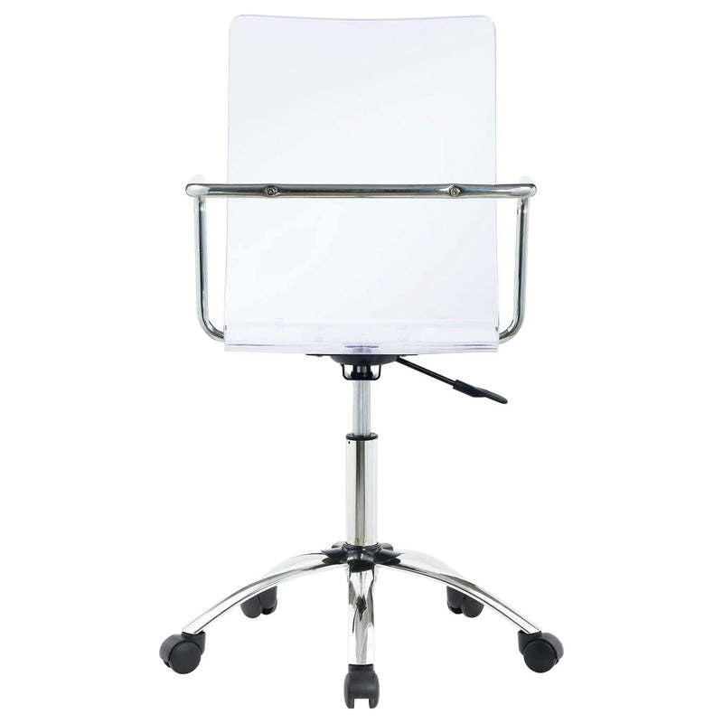 Amaturo Acrylic Adjustable Home Office Desk Chair Clear by Unique Piece Furniture