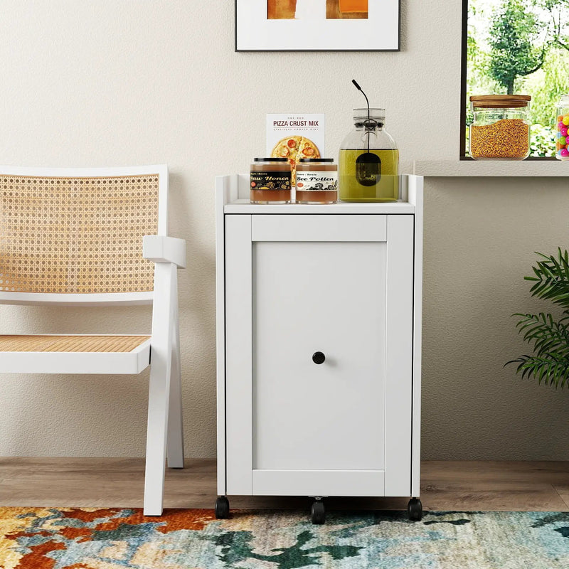 Organizer for Pantry - Sliding Snack Cabinet with Wheels by HouseOfZazla