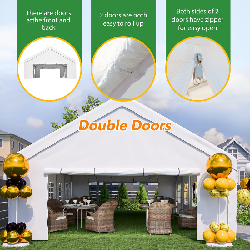 20x32 FT Party Tent with Removable Sidewalls & Storage Bags by HouseOfZazla