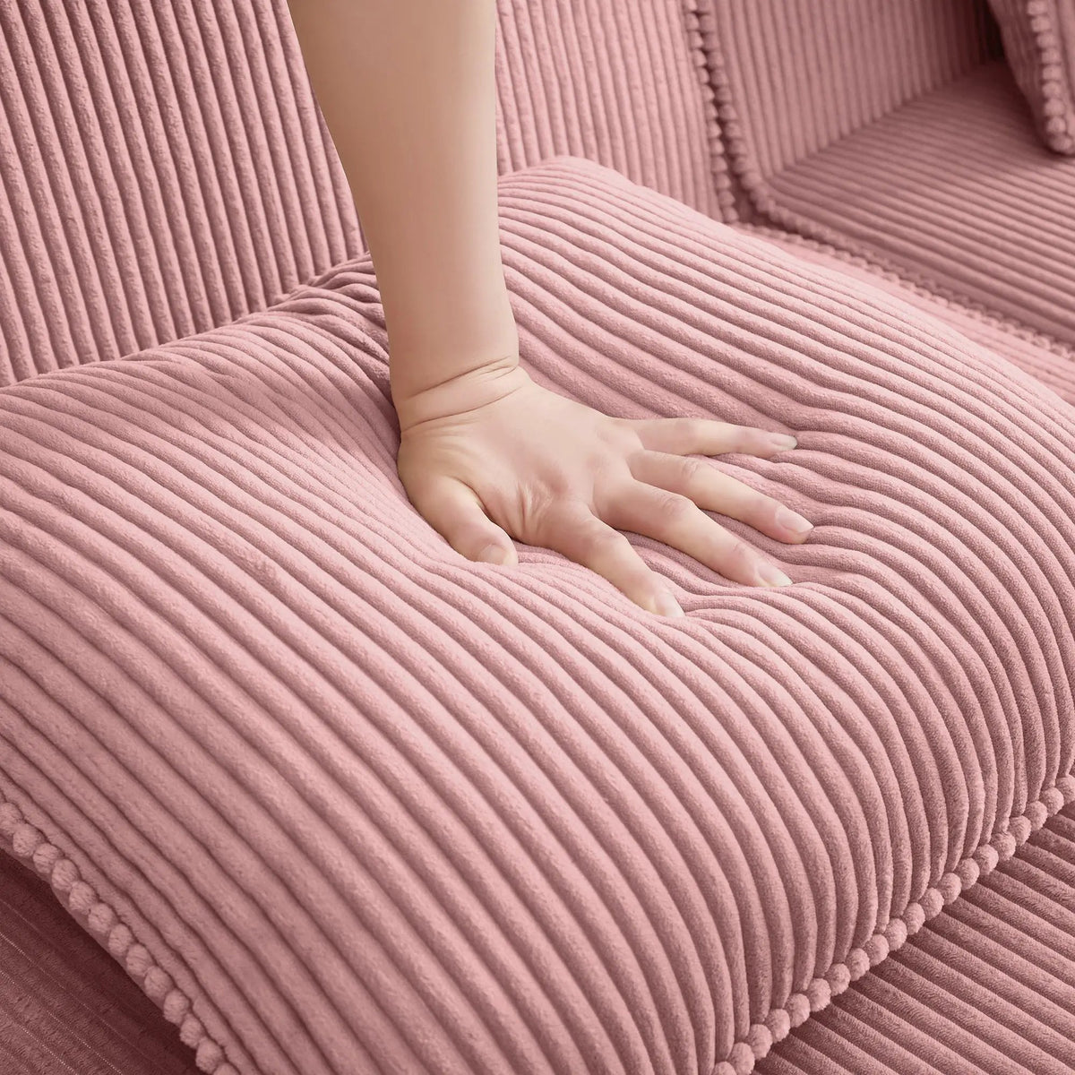Ottoman Corduroy - Pink by HouseOfZazla