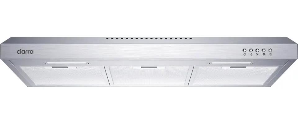 CIARRA Ductless Range Hood 30 inch Under Cabinet Hood Vent for Kitchen Ducted and Ductless Convertible CAS75918A by Selzalot
