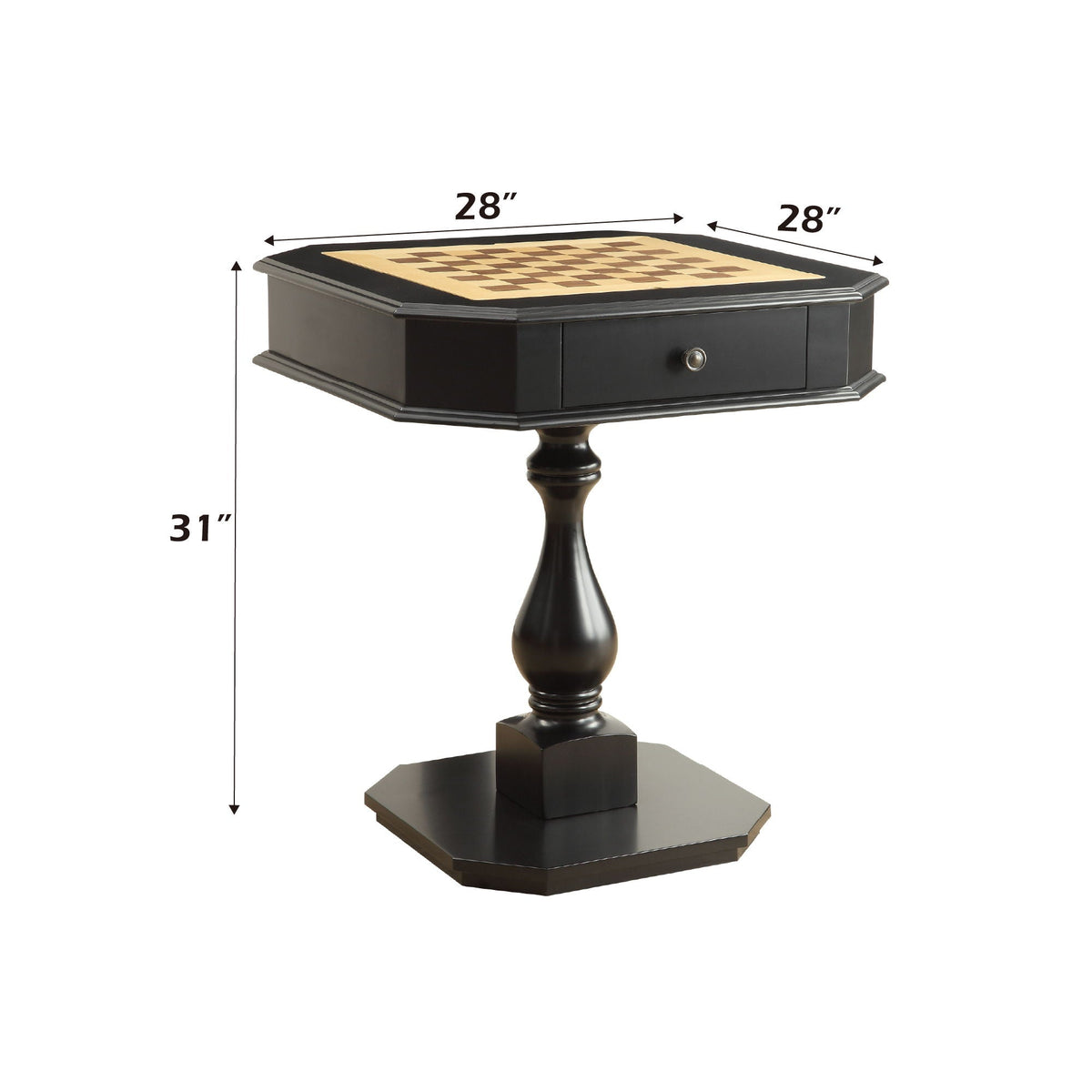Bishop - Reversible Chess Checker Game Table With Game Tray (Chess Fingures Not Included), photo 9 of 13