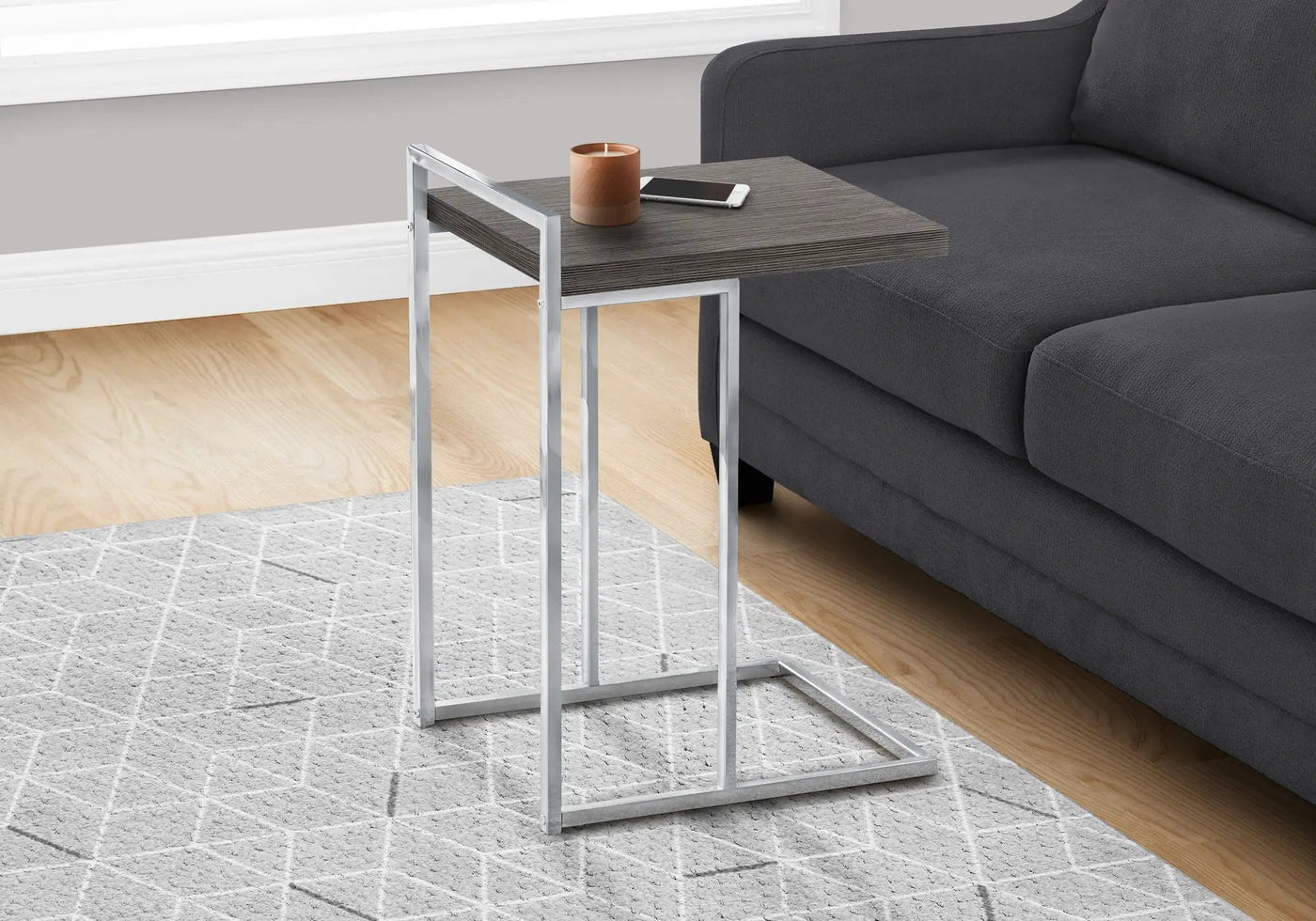 C-Shaped Accent Table, Contemporary & Modern by HouseOfZazla