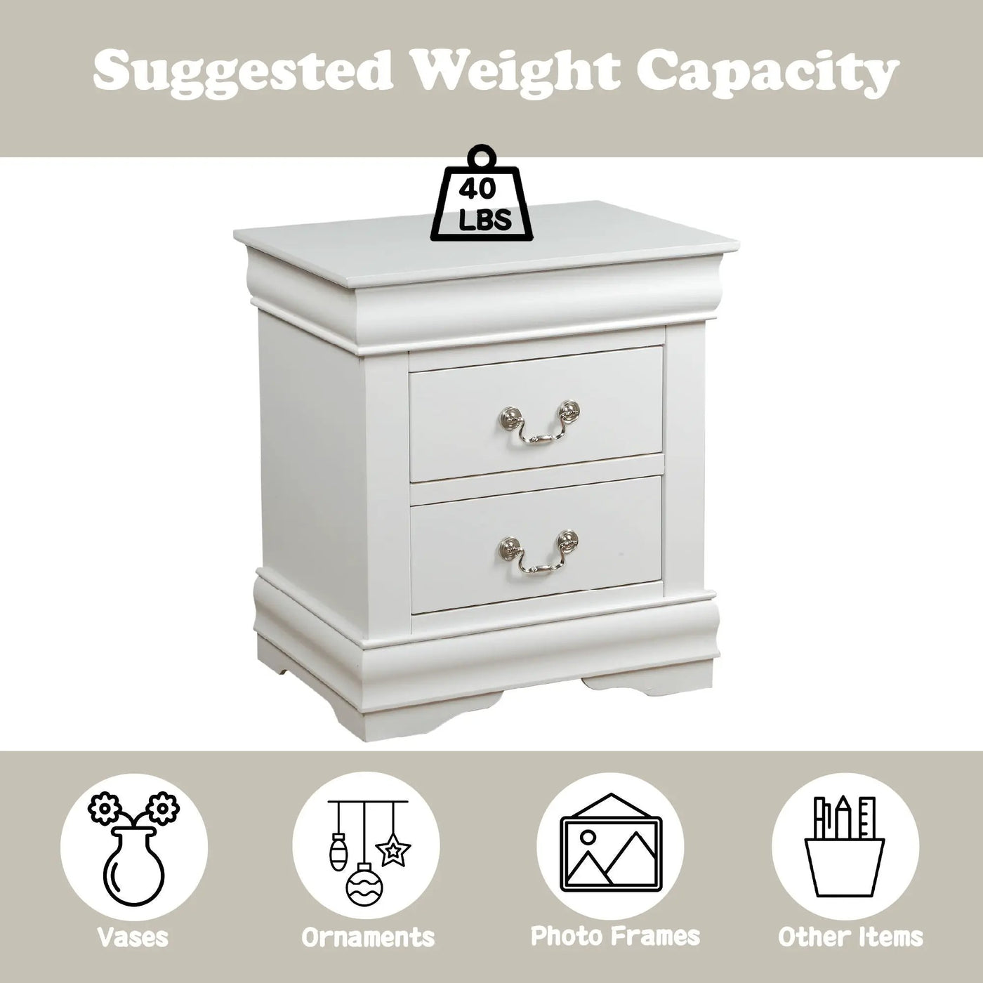 Louis Philippe Accent Nightstand by HouseOfZazla