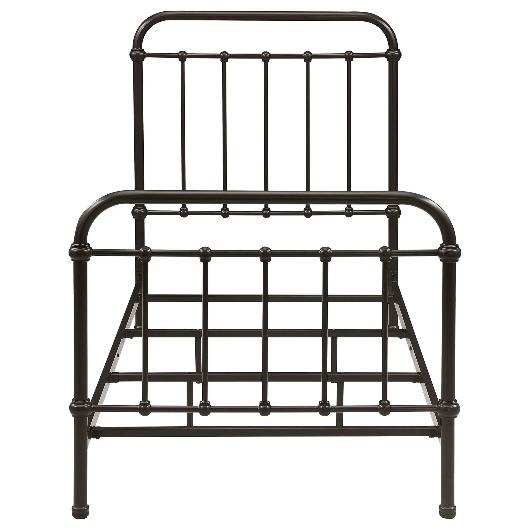 Livingston Metal Twin Open Frame Bed Dark Bronze by Unique Piece Furniture