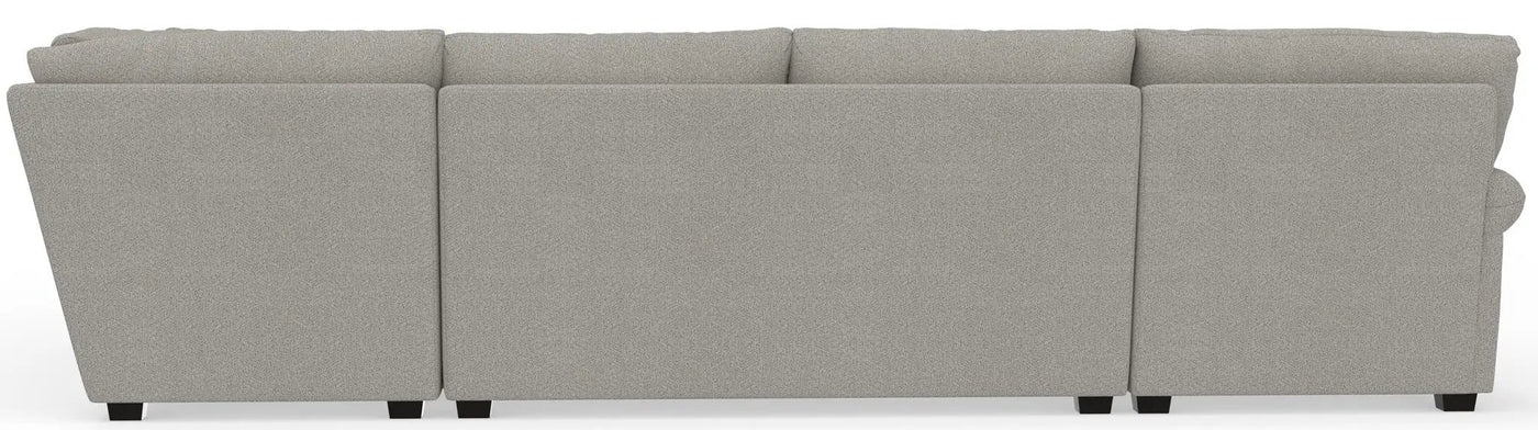 Livingston - Sectional With Comfort Coil Seating, 40" Cocktail Ottoman And Accent Pillows Included by Unique Piece Furniture