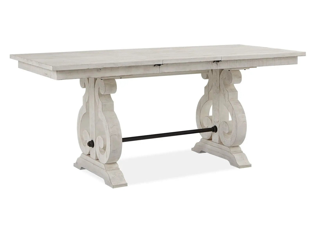 Bronwyn - Rectangular Counter Dining Table - Alabaster, photo 5 of 7