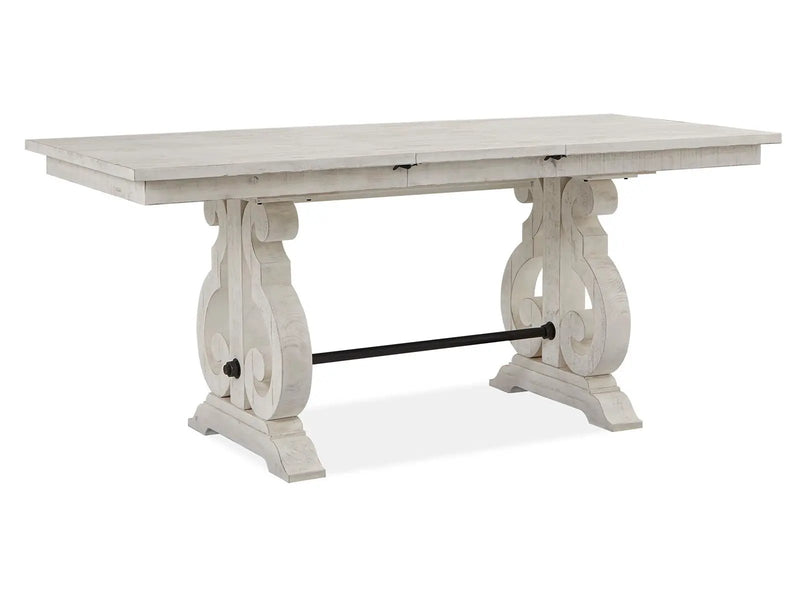 Bronwyn - Rectangular Counter Dining Table - Alabaster, photo 5 of 7