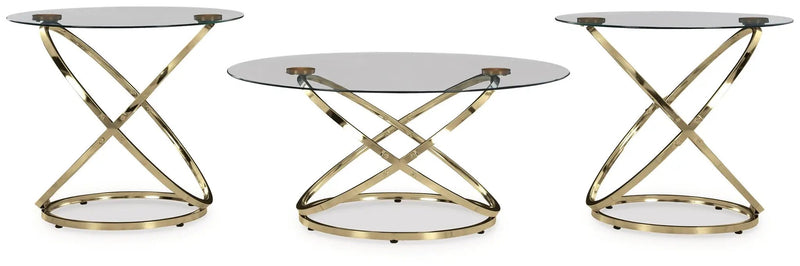 Crimonti - Occasional Table Set (Set of 3) - Champagne by Unique Piece Furniture