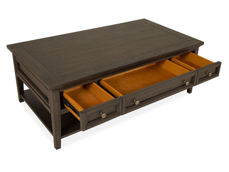 Westley Falls - Rectangular Cocktail Table With Casters - Graphite, photo 6 of 7