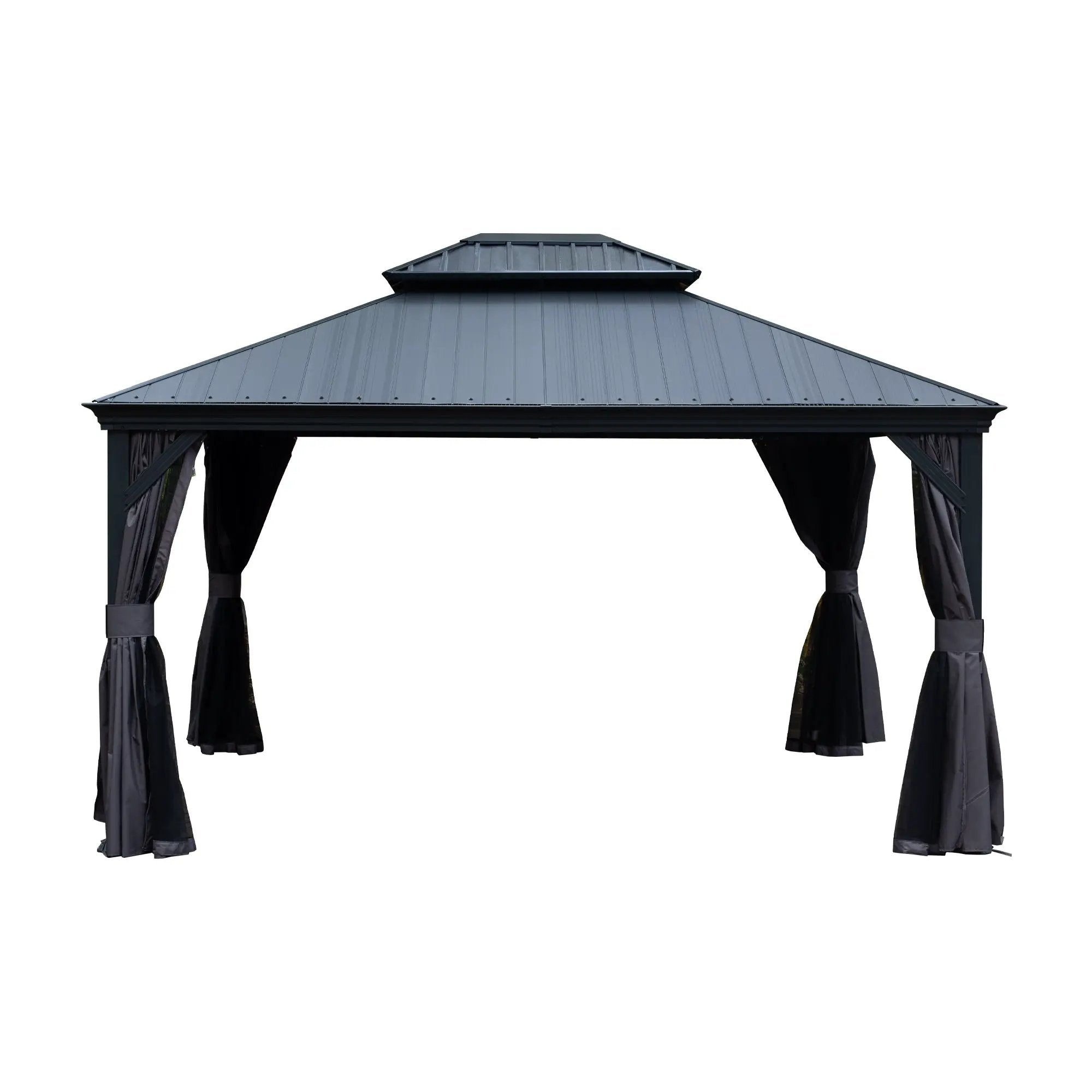 10'x12' Hardtop Gazebo with Resin Roof by HouseOfZazla