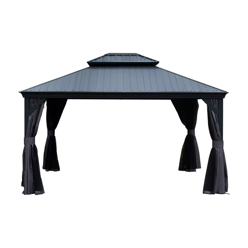 10'x12' Hardtop Gazebo with Resin Roof by HouseOfZazla