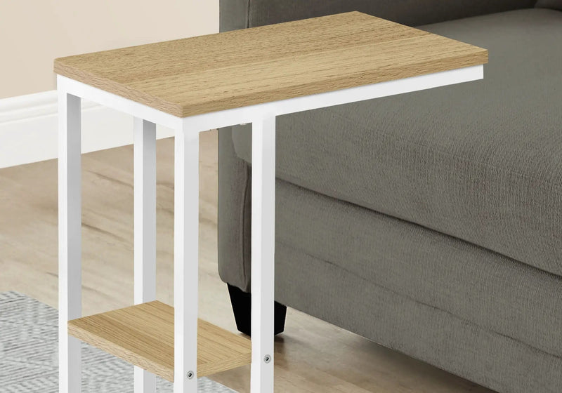 Accent Table, C - Shaped, Marble Look Contemporary & Modern Convenient Design by Unique Piece Furniture