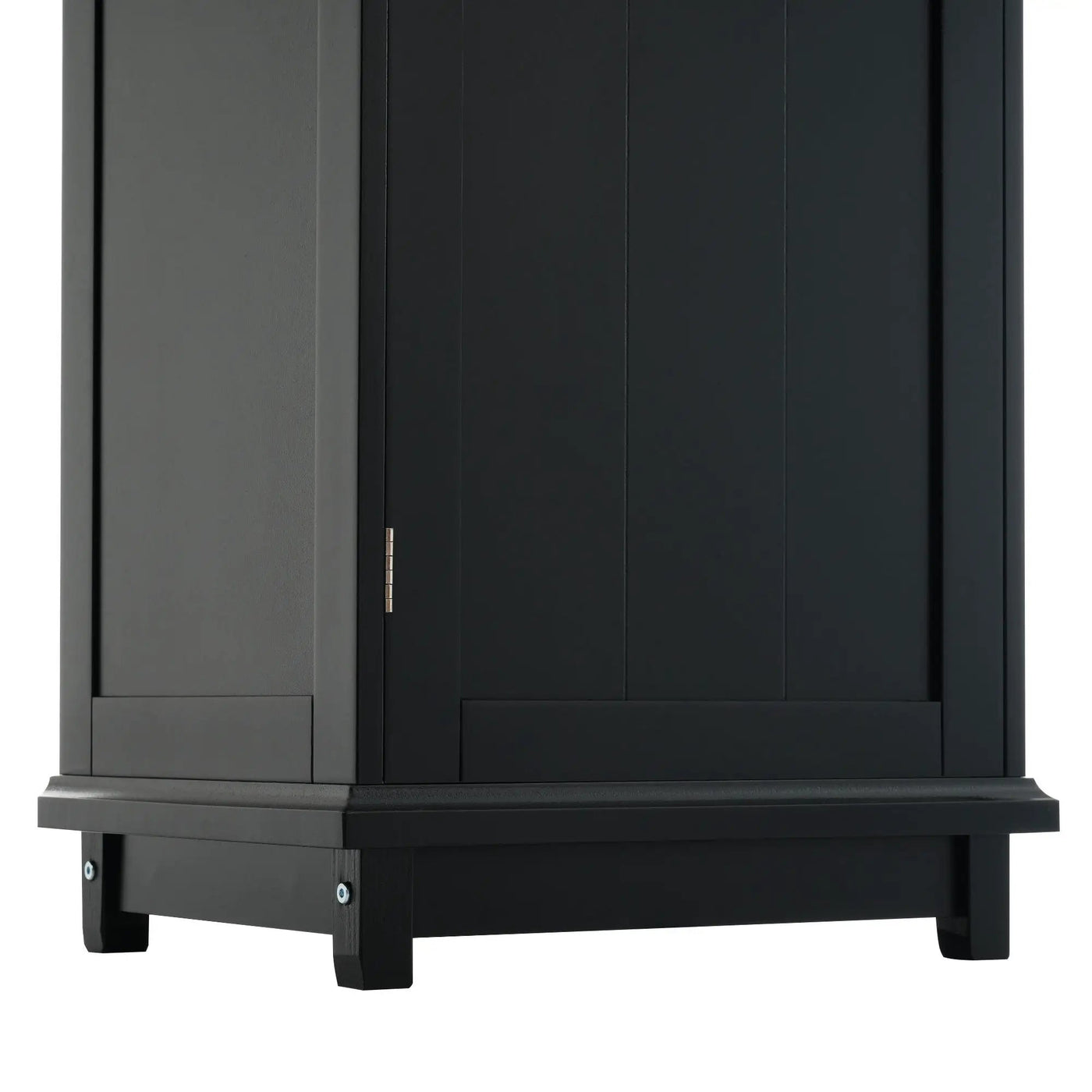 Tall Bathroom Storage Cabinet With Glass Doors, Free-Standing, Two Drawers, And Adjustable Shelves, Board, Painted Perfect For Displaying Your Favorite Items by HouseOfZazla