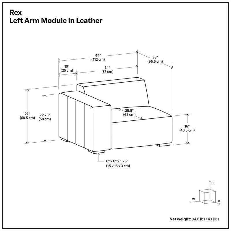 Rex - Sofa Module by HouseOfZazla