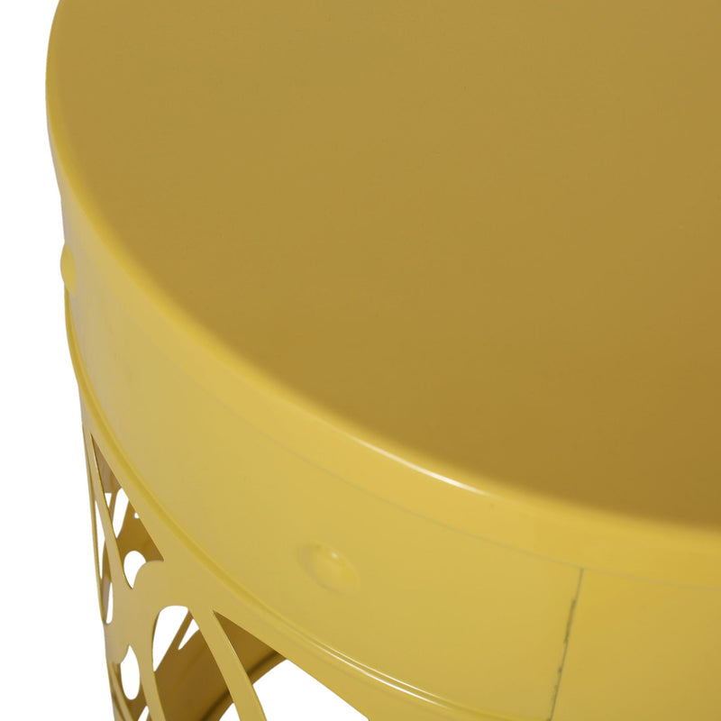 Outdoor Metal Large End Table, Modern Design by HouseOfZazla