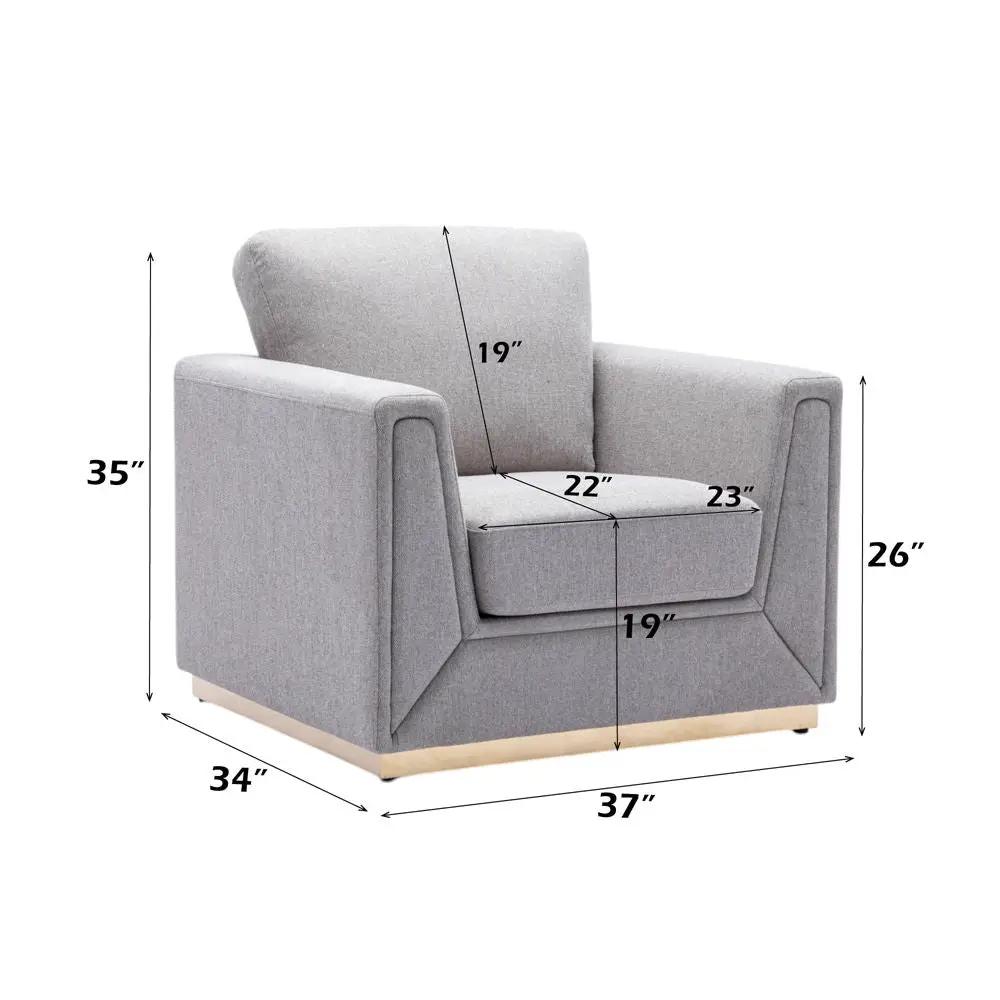Valin - Chair - Gray Linen by Unique Piece Furniture