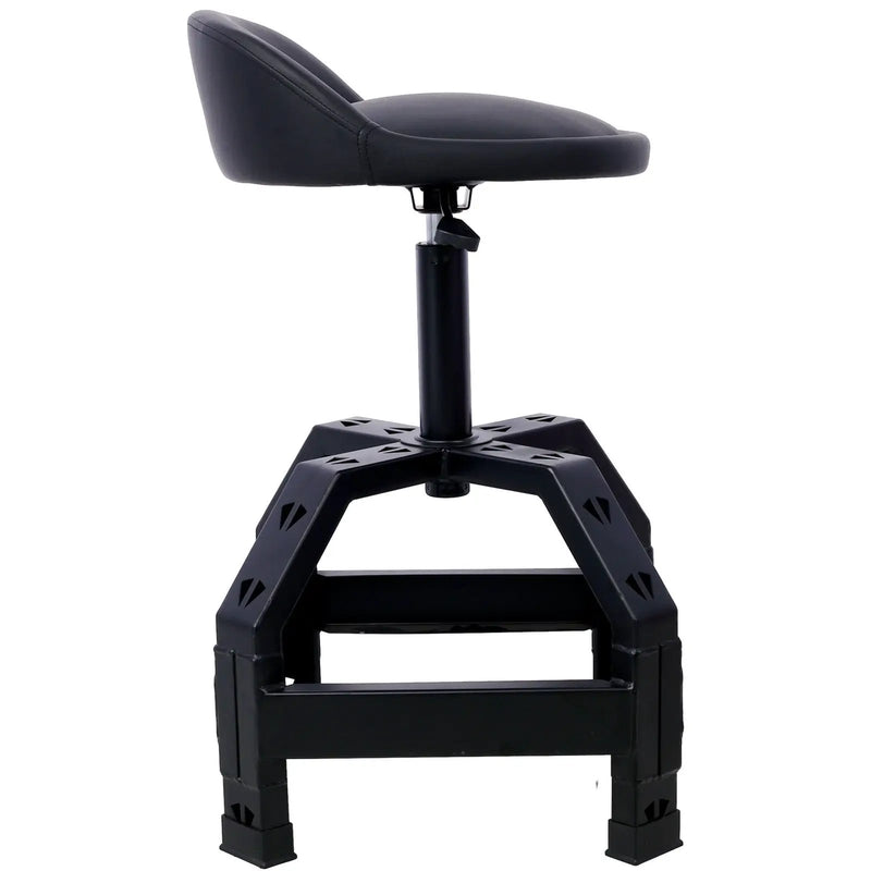 Pneumatic 360 Degree Swivel Stool, Mechanics Rolling Creeper Seat, Heavy Duty Mechanics Stool by HouseOfZazla
