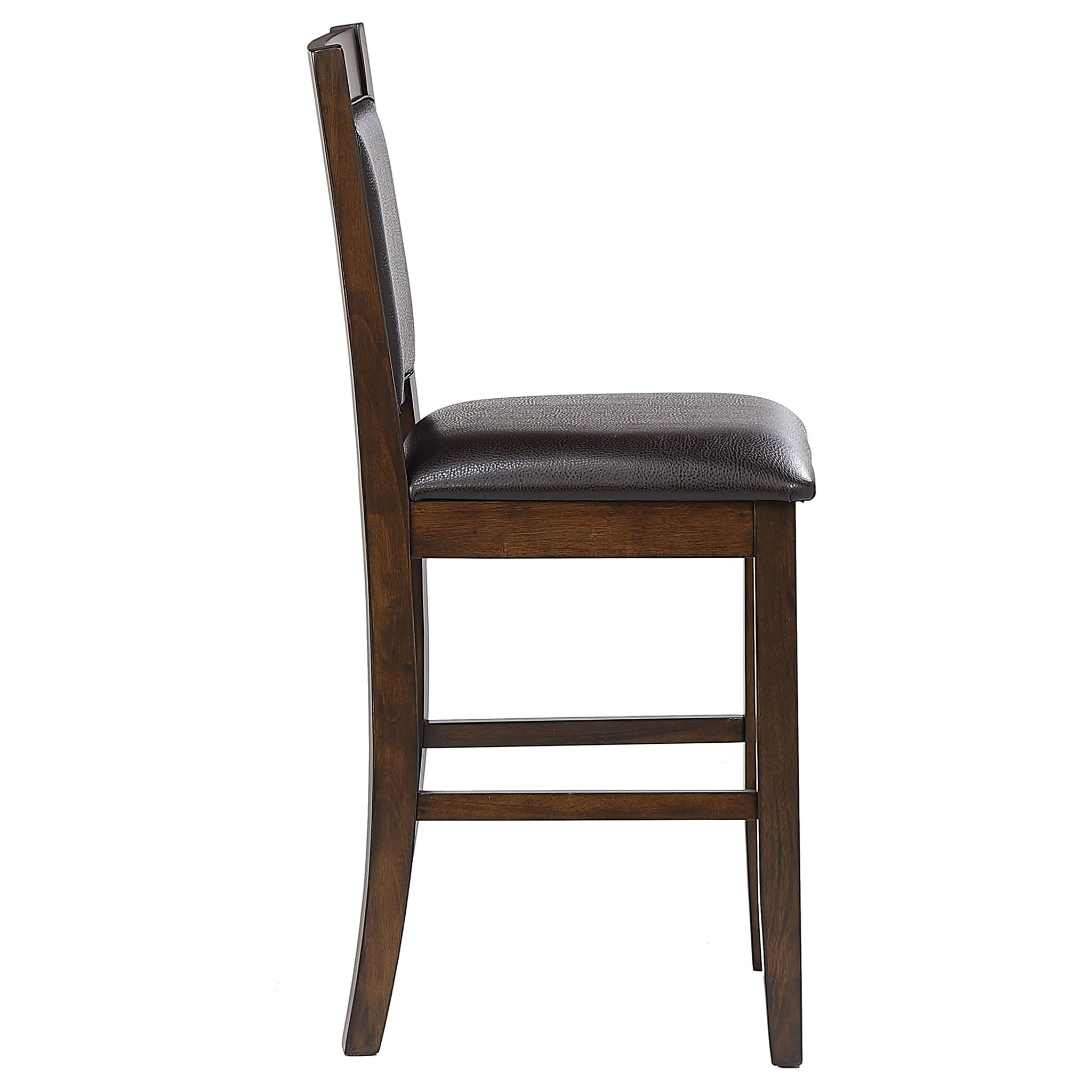 Dewey - Upholstered Counter Chair (Set of 2) - Walnut by HouseOfZazla