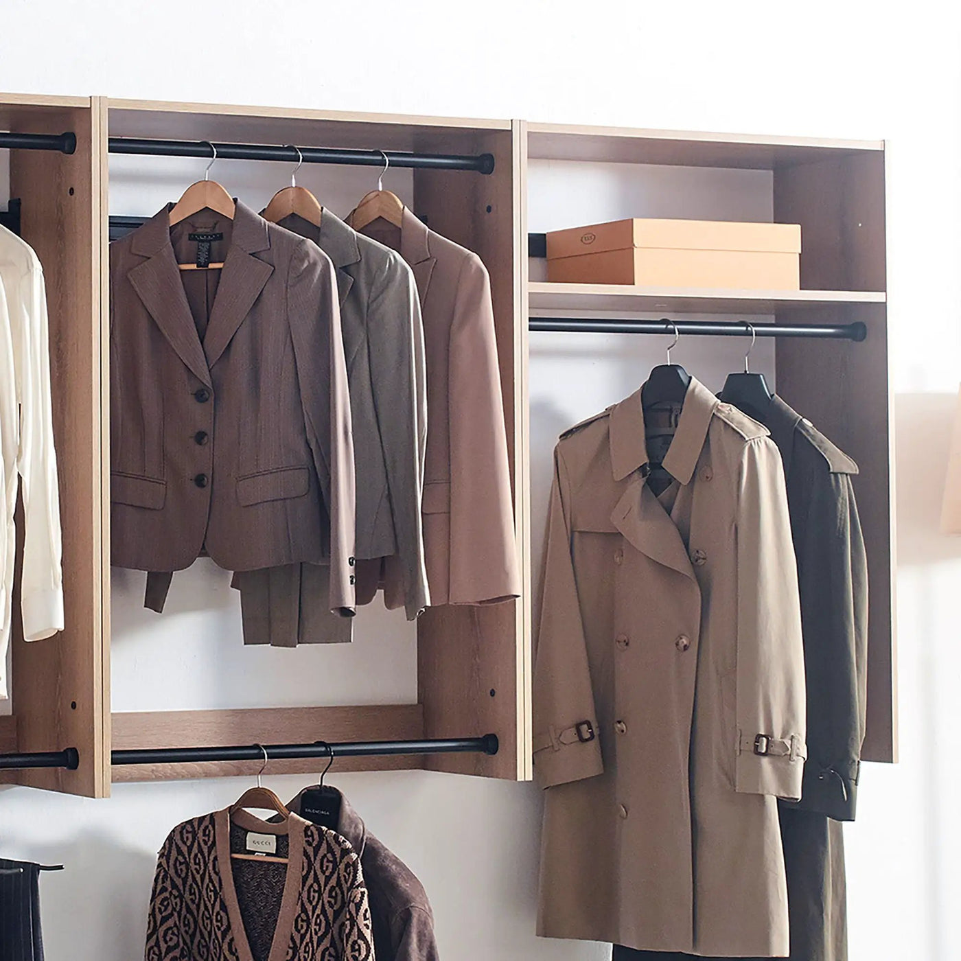 Devi - Wall Mounted Closet System & Modular Units by HouseOfZazla