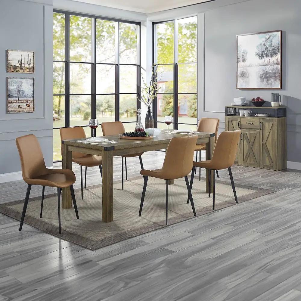 Abiram - Dining Table - Rustic Oak by Unique Piece Furniture