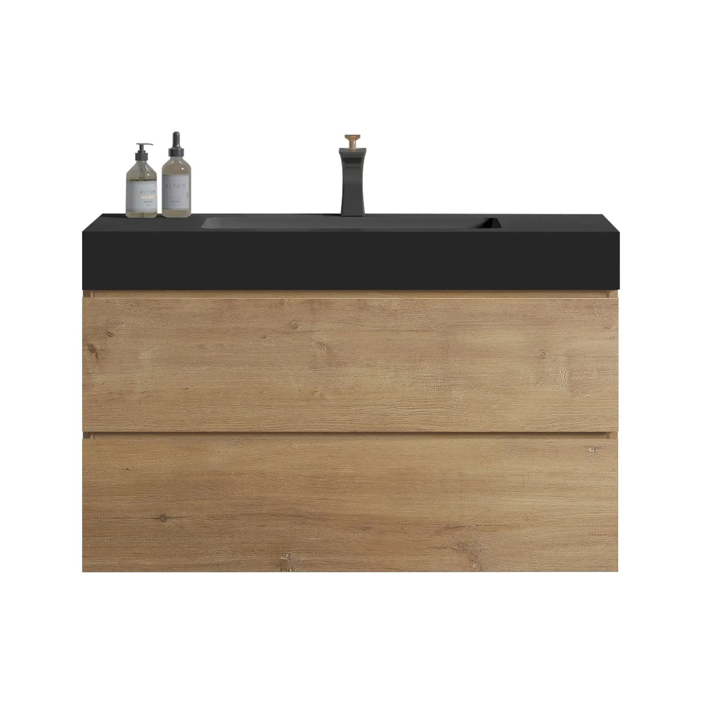 Alice Natural Oak Bathroom Vanity With Sink by HouseOfZazla