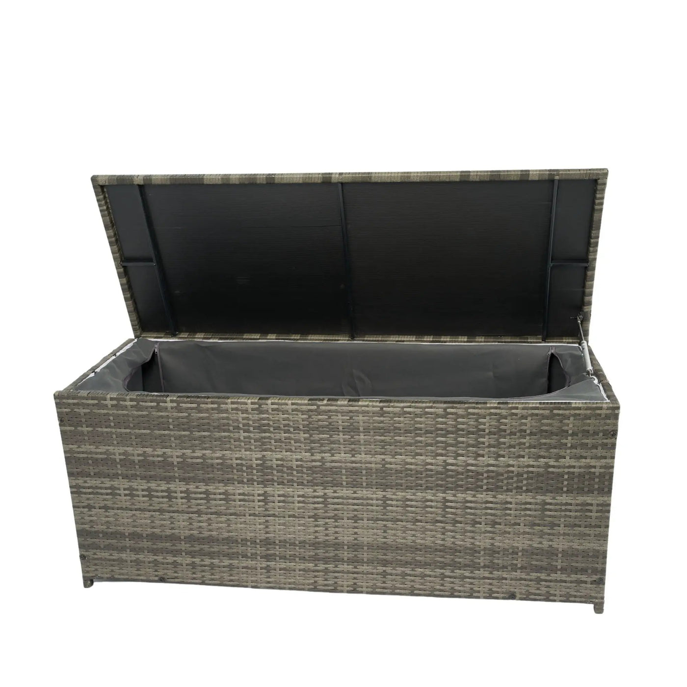 Outdoor Storage Box, Wicker Patio Deck Boxes With Lid, Outdoor Cushion Storage For Kids Toys, Pillows, Towel, Wicker by Unique Piece Furniture