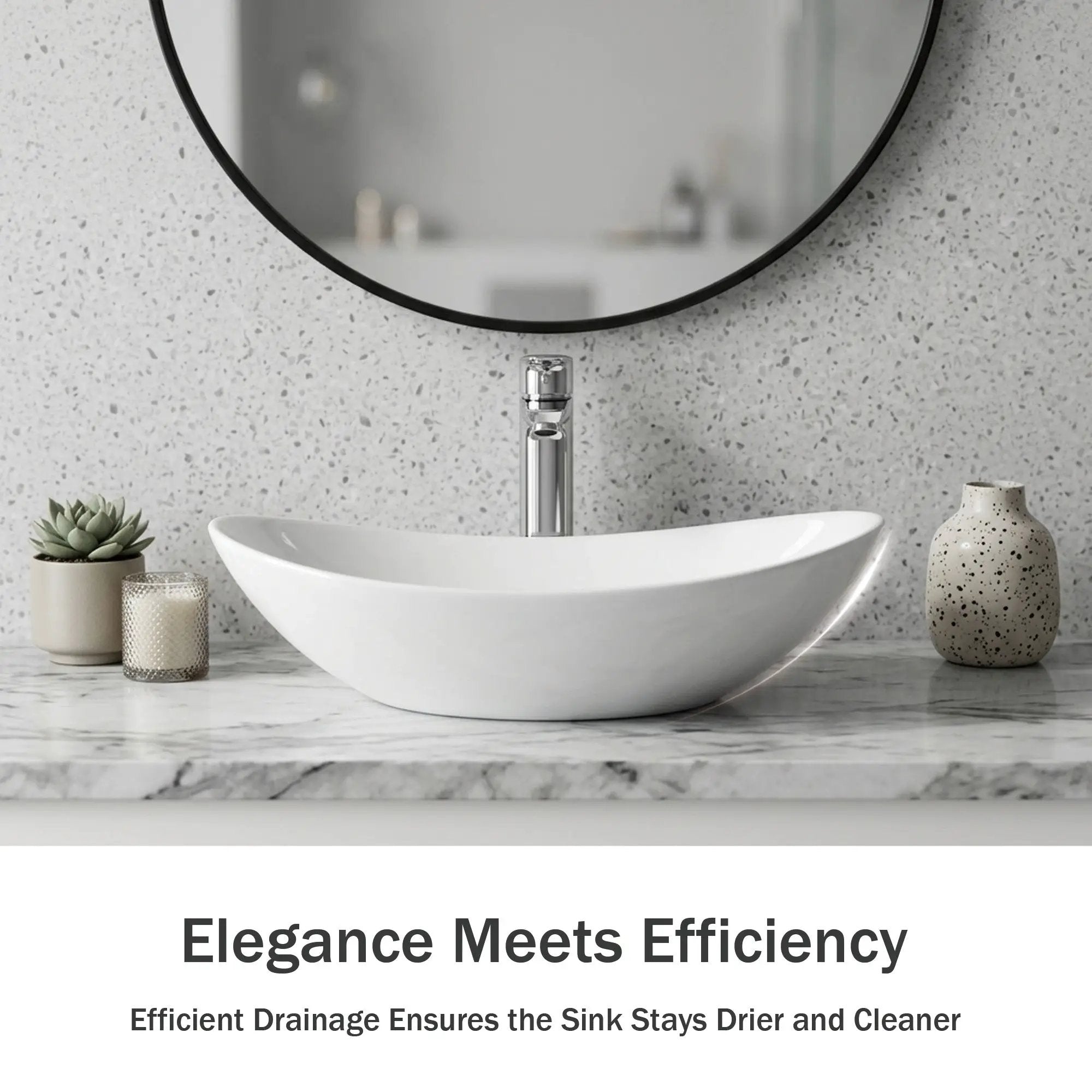 White Oval Ceramic Vessel Sink by HouseOfZazla