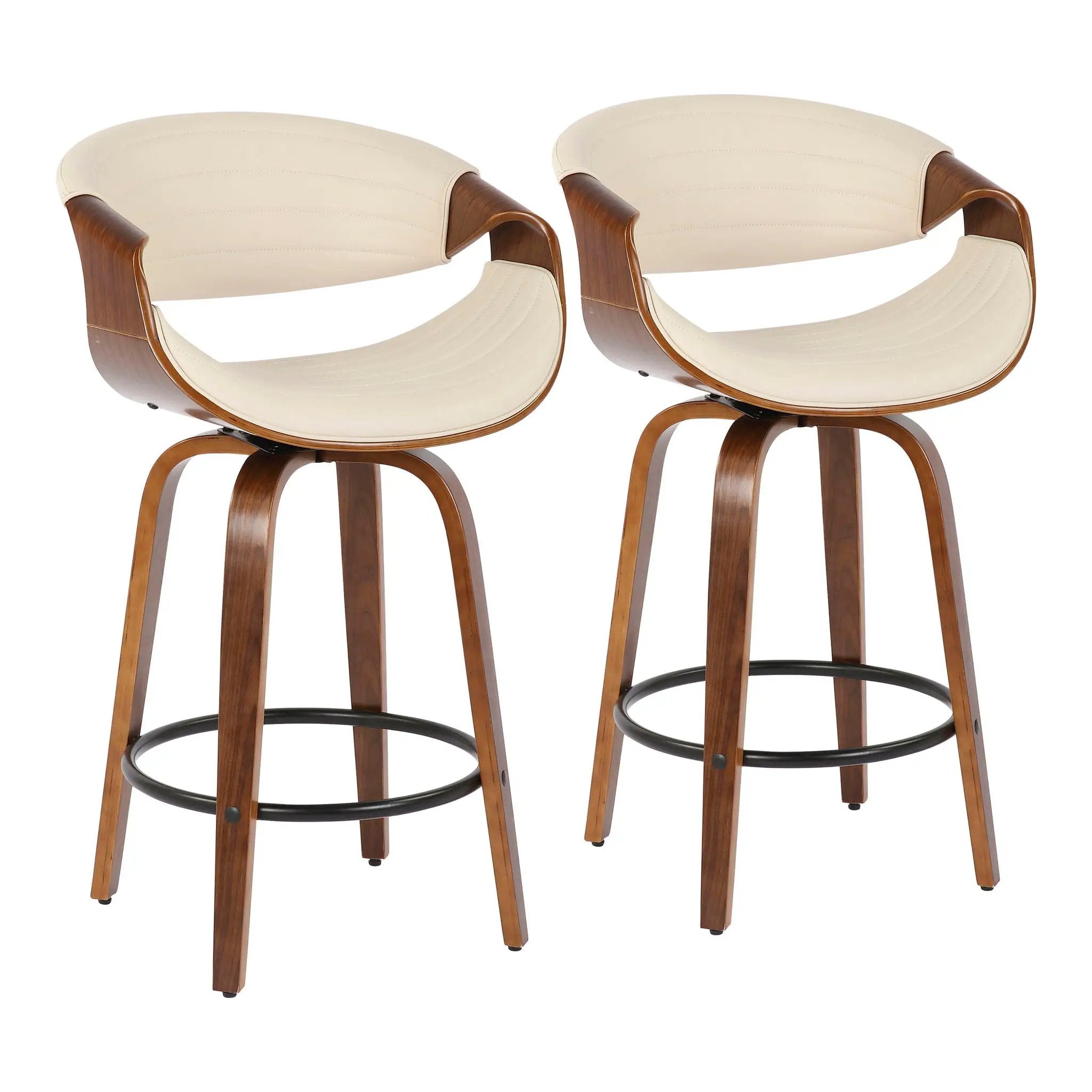 Symphony - Mid Century Stylish Design Modern Counter Stool (Set of 2) by Unique Piece Furniture