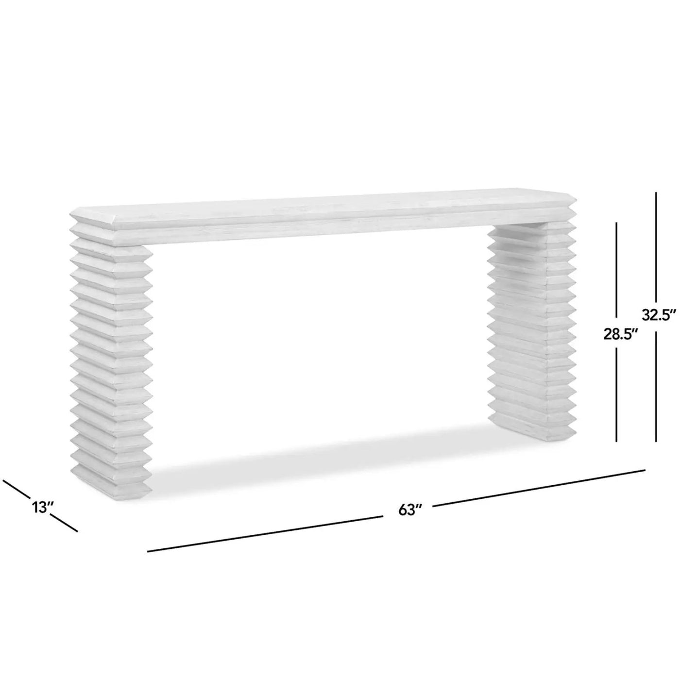 Veda - Geometric Waterfall Table by HouseOfZazla