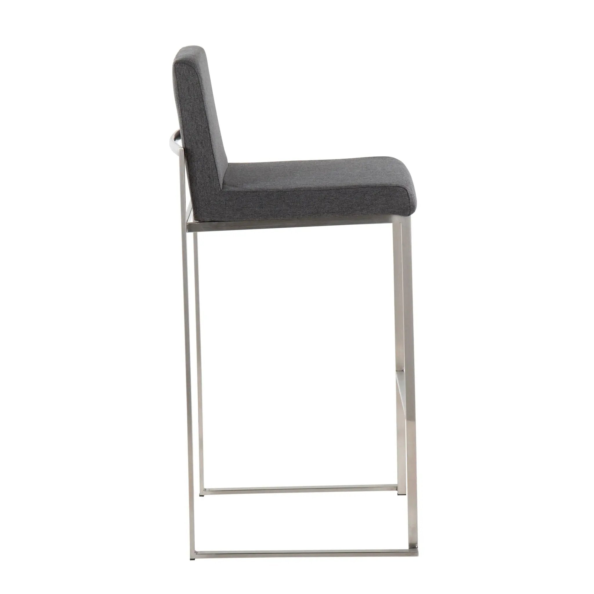 Fuji - Contemporary And Modern Elegance High Back Barstool by HouseOfZazla