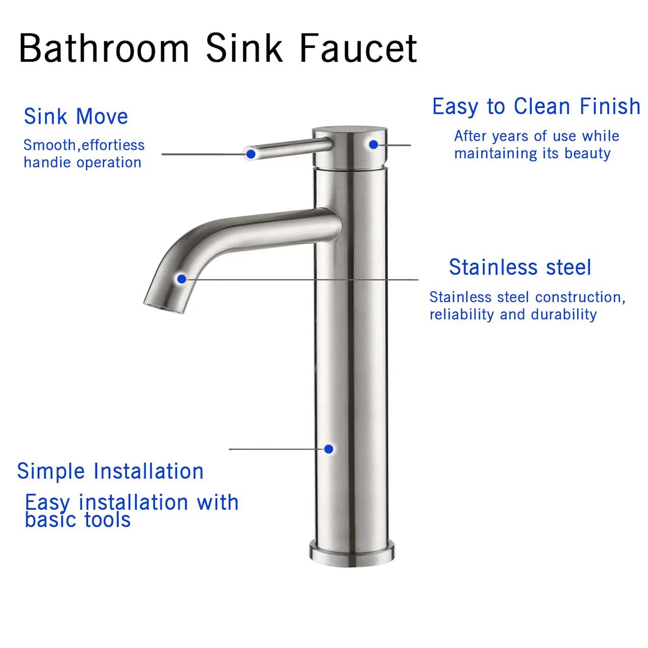 Single Hole Single Handle Bathroom Sink Faucet by HouseOfZazla