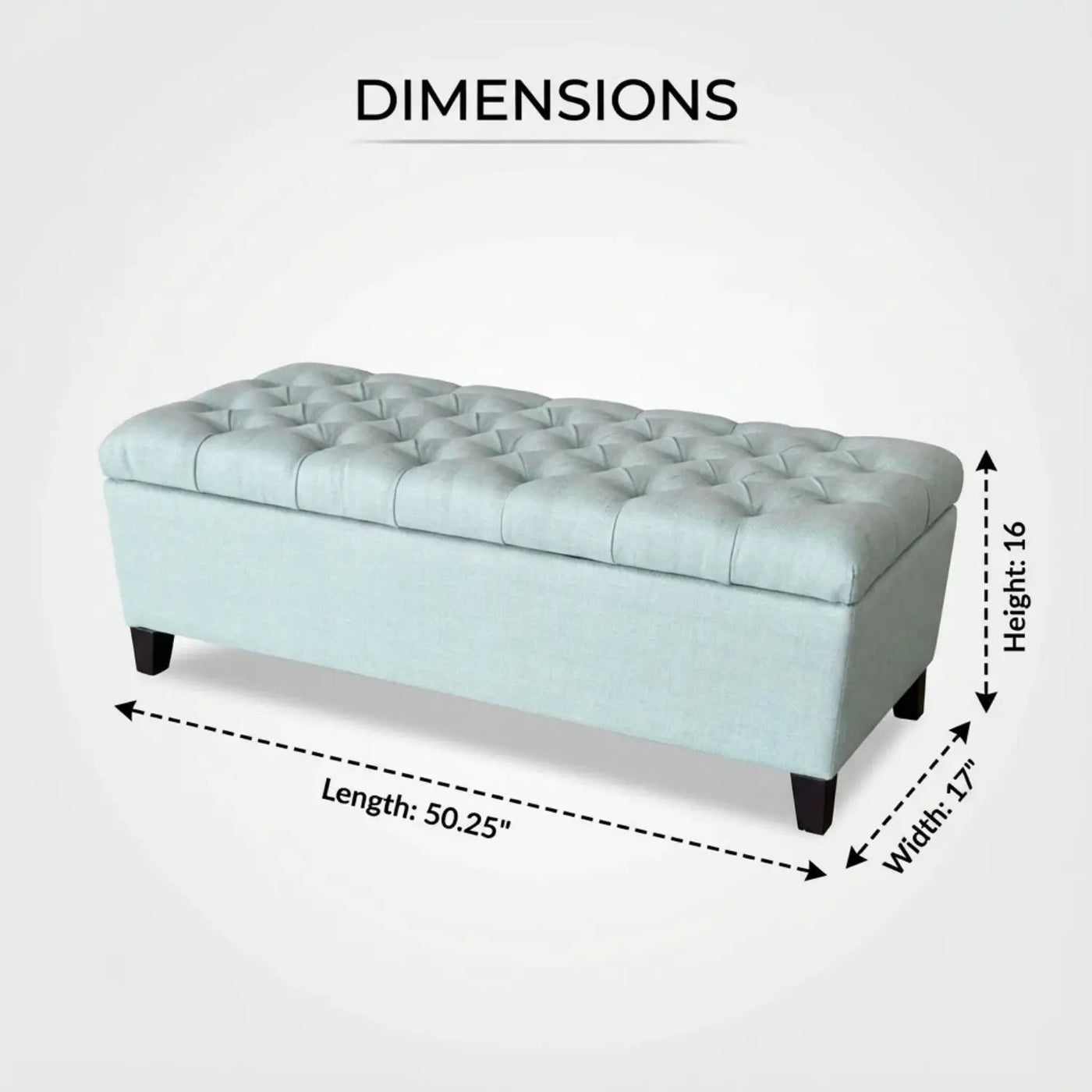Storage Ottoman Bench With Safety Hinges by HouseOfZazla