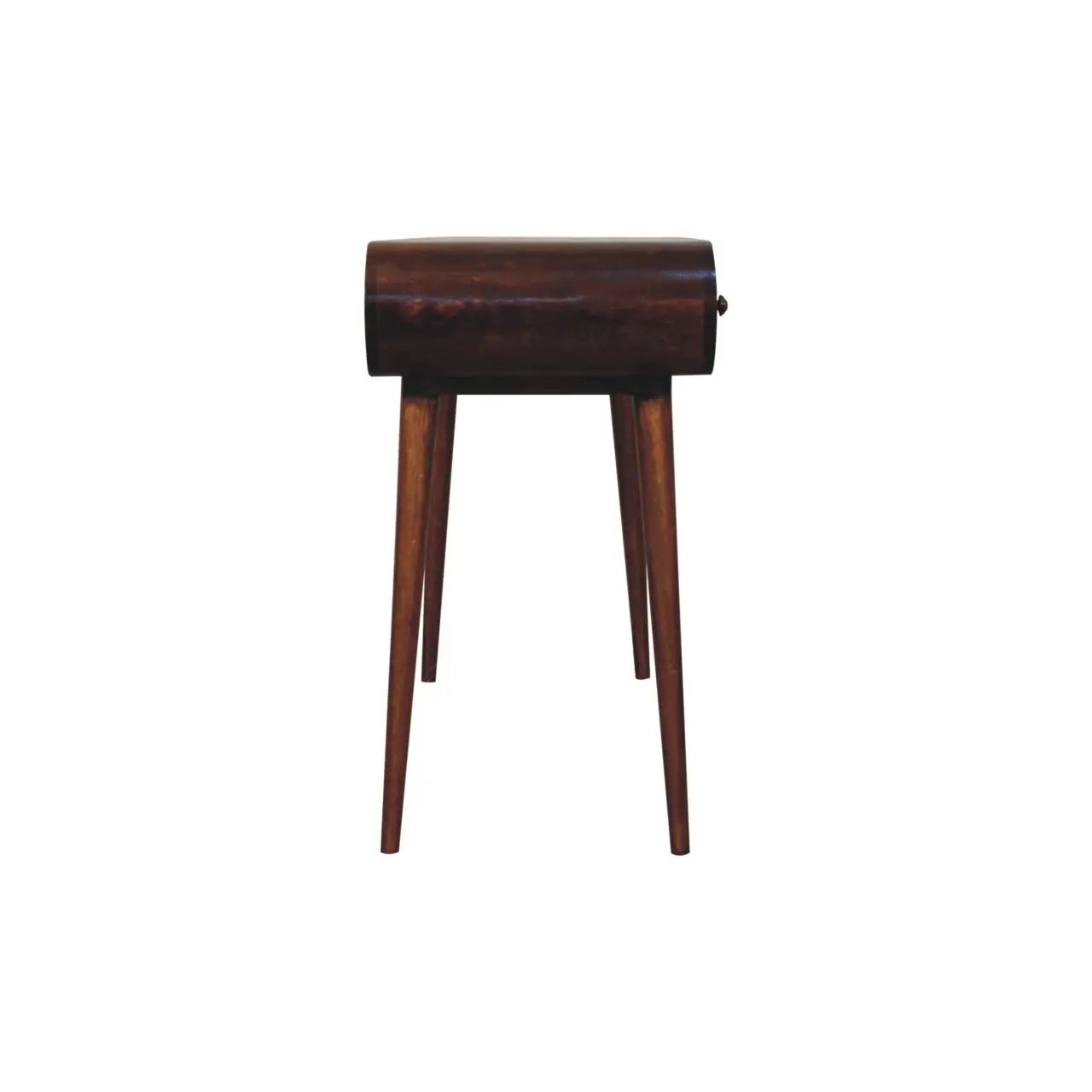 Solid Wood London Arch Writing Desk, 2-Drawers, Chestnut by HouseOfZazla
