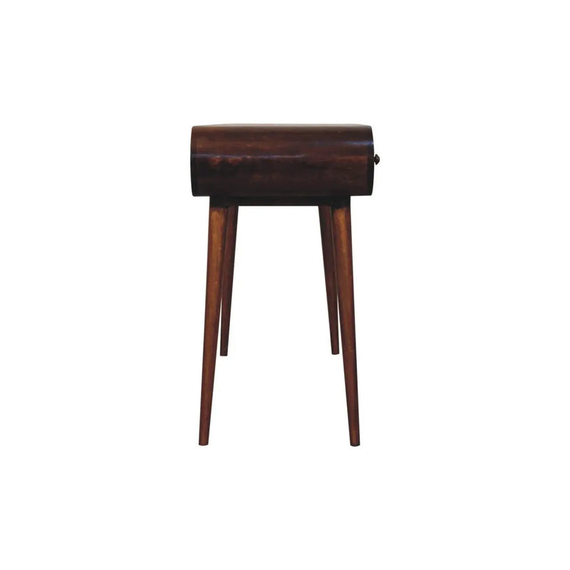 Solid Wood London Arch Writing Desk, 2-Drawers, Chestnut by HouseOfZazla