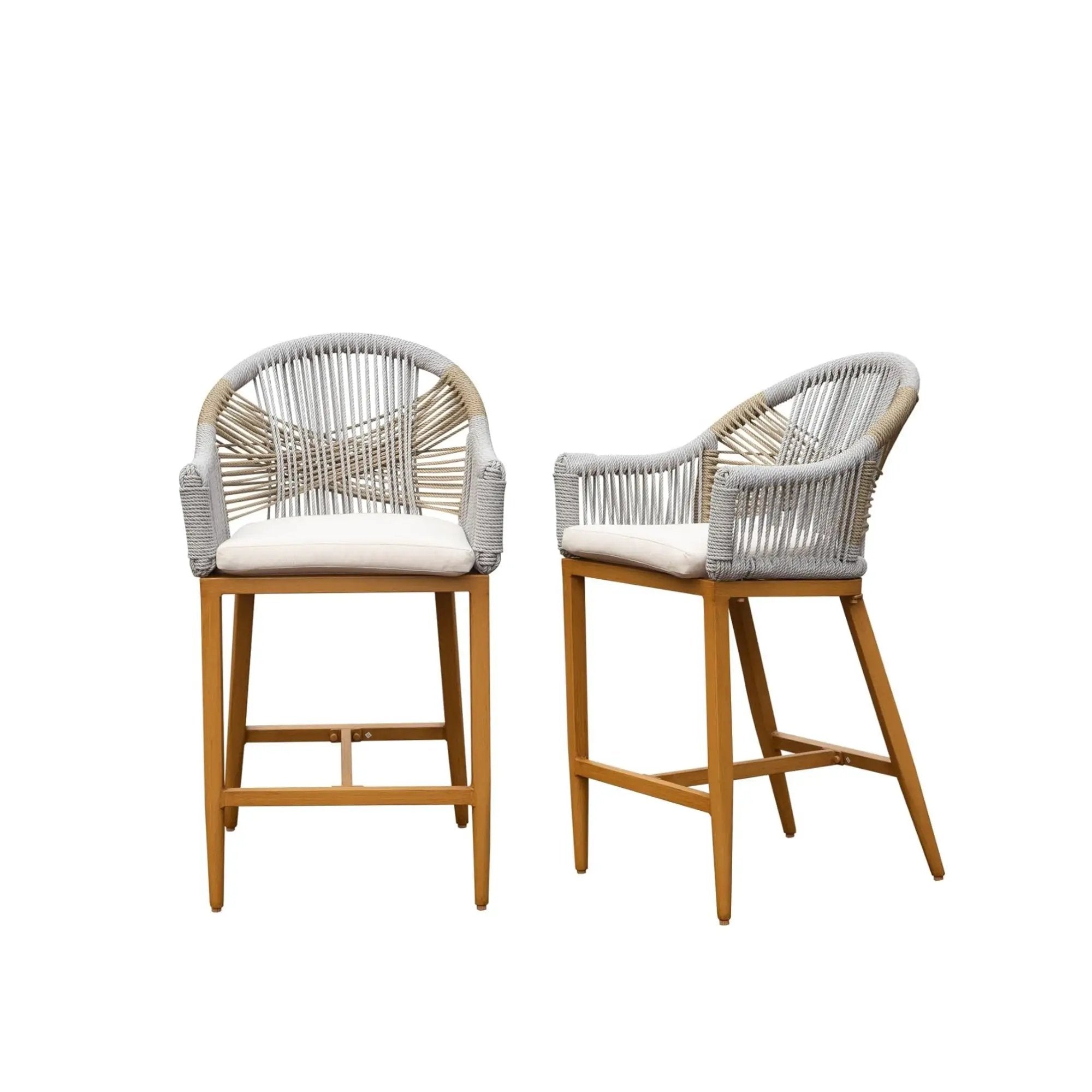 Bar Stools Set of 2 with Arm and Backrest by HouseOfZazla