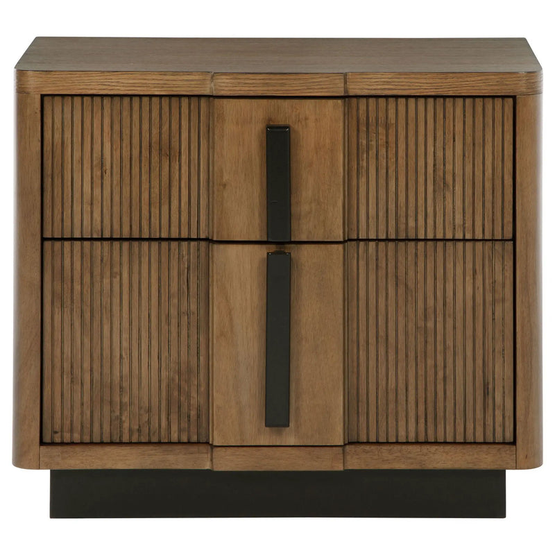 Moraga - 2 Drawer Nightstand - Ash Brown by HouseOfZazla