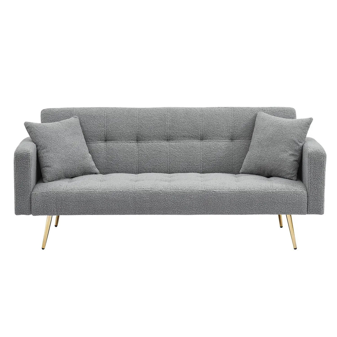 Teddy Fleece Sofa Bed With Luxurious Throw Pillows by HouseOfZazla