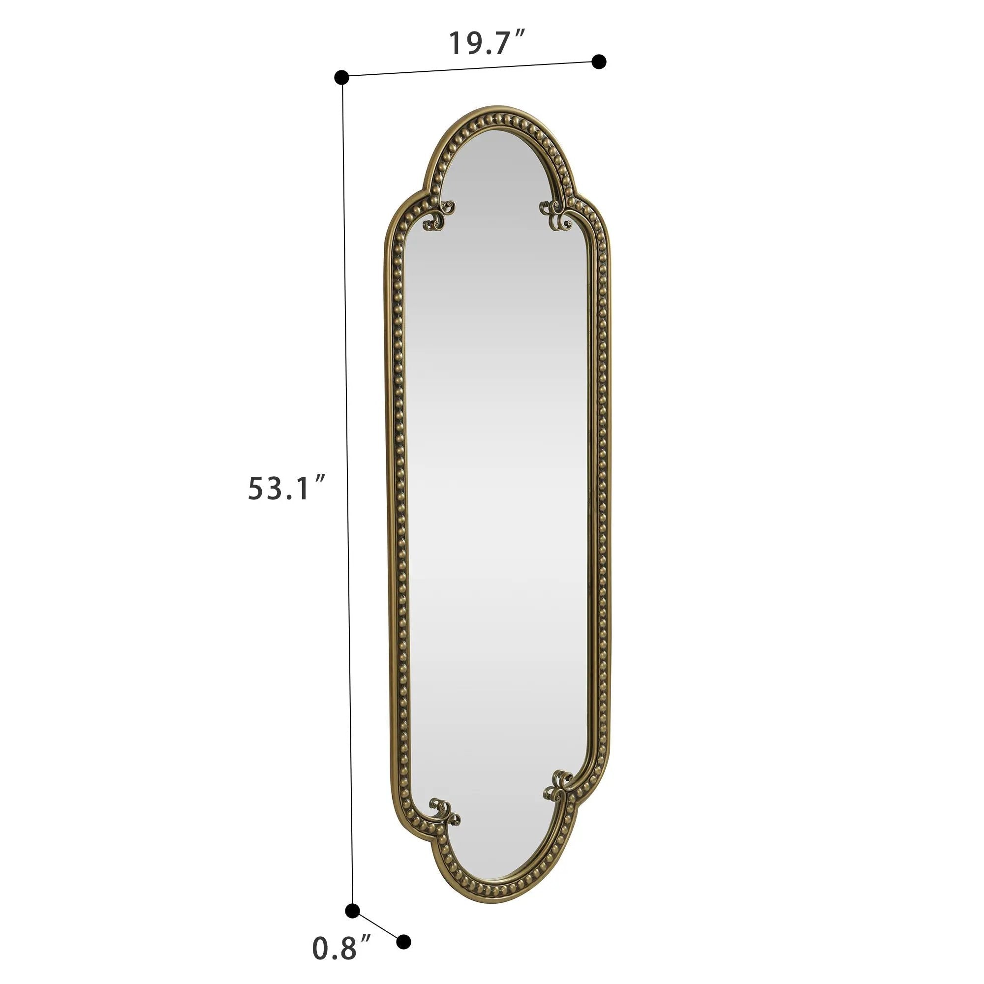 Scalloped Oval Wall Mirror, Vintage by HouseOfZazla