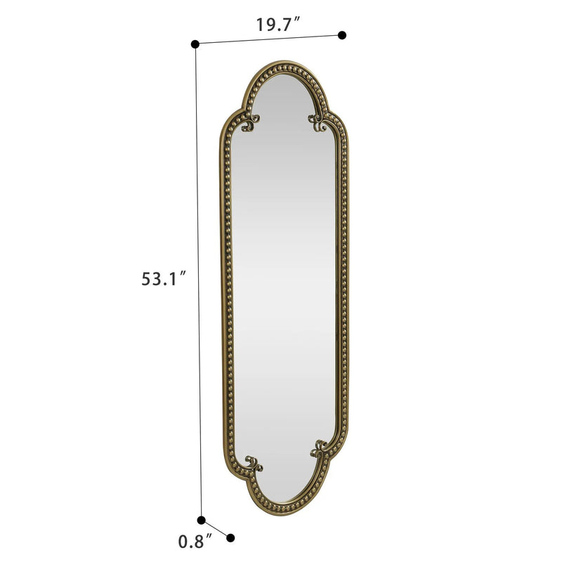 Scalloped Oval Wall Mirror, Vintage by HouseOfZazla