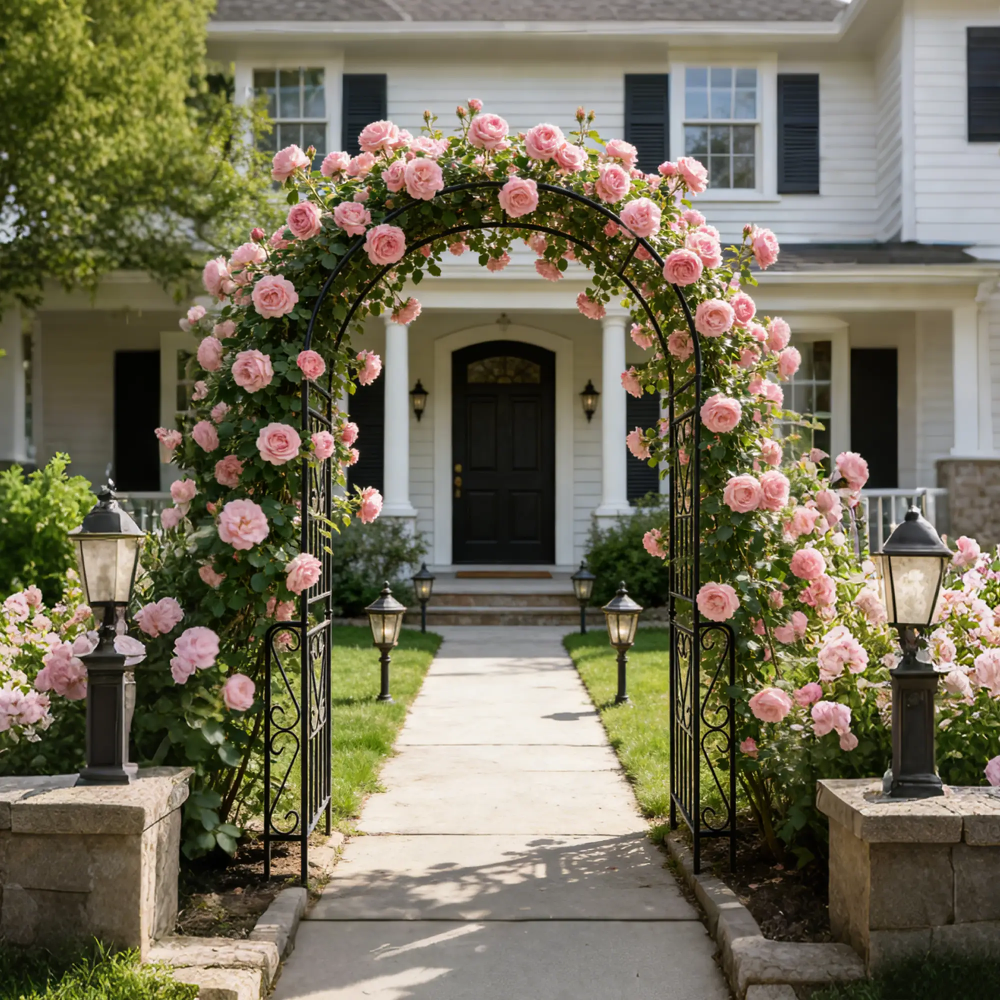 Metal Garden Arch W55'' x H94.5'' by HouseOfZazla
