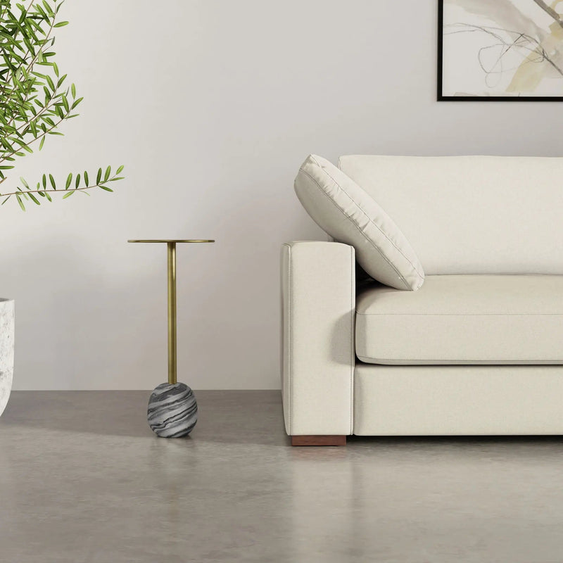 Melene - Side Table - Gray / Gold by Unique Piece Furniture