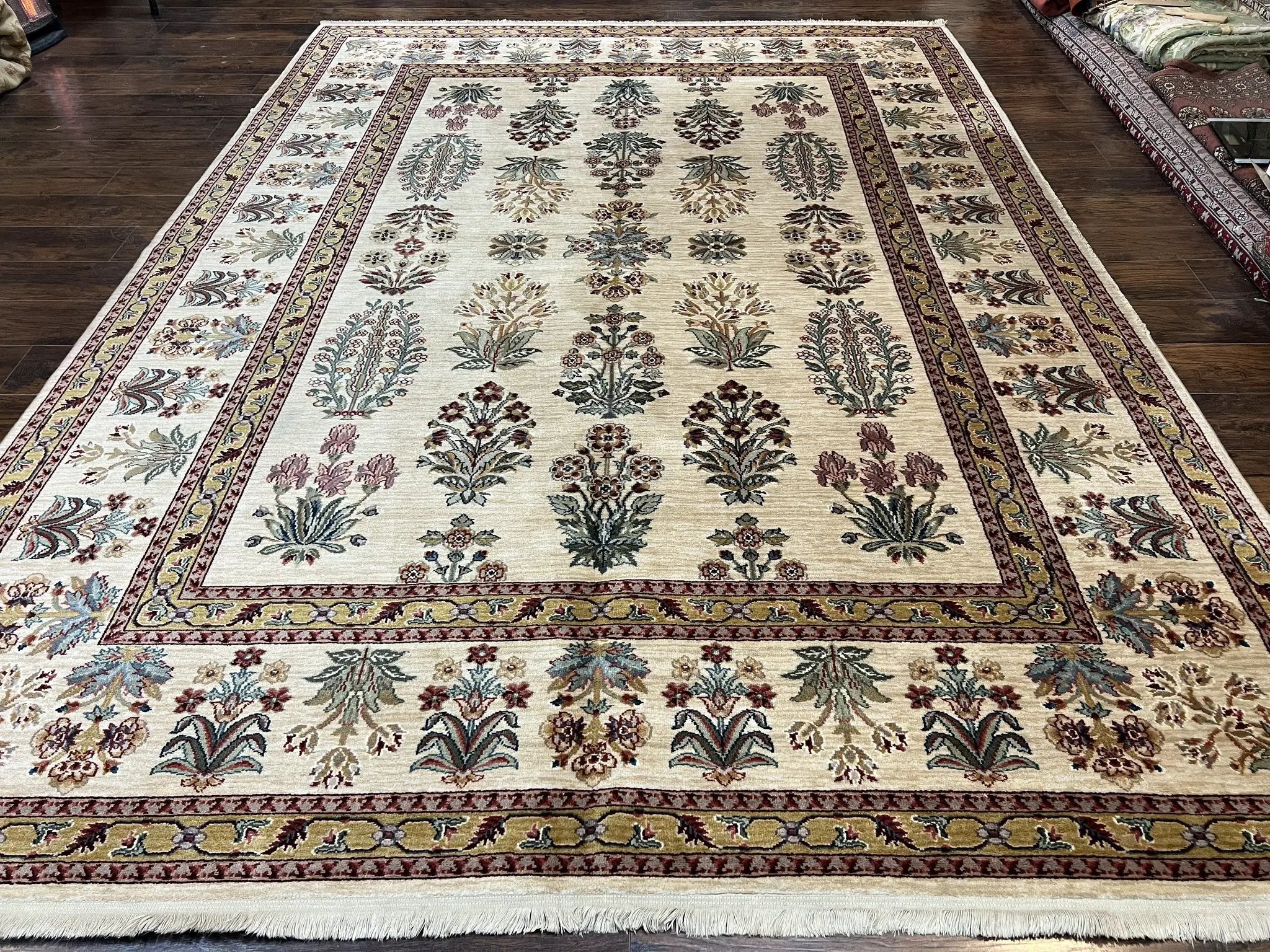 Karastan Rug 8.8 x 12, Ashara Amritsar #549, Oatmeal Color, Wool Pile Karastan Carpet, Discontinued Karastan Area Rug, Decorative by Jewel Rugs