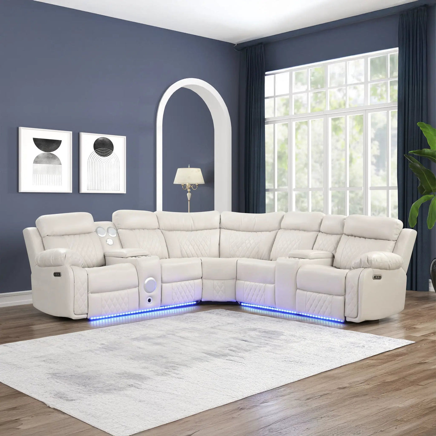 Lacrosse - Power Reclining Sectional Sofa by HouseOfZazla