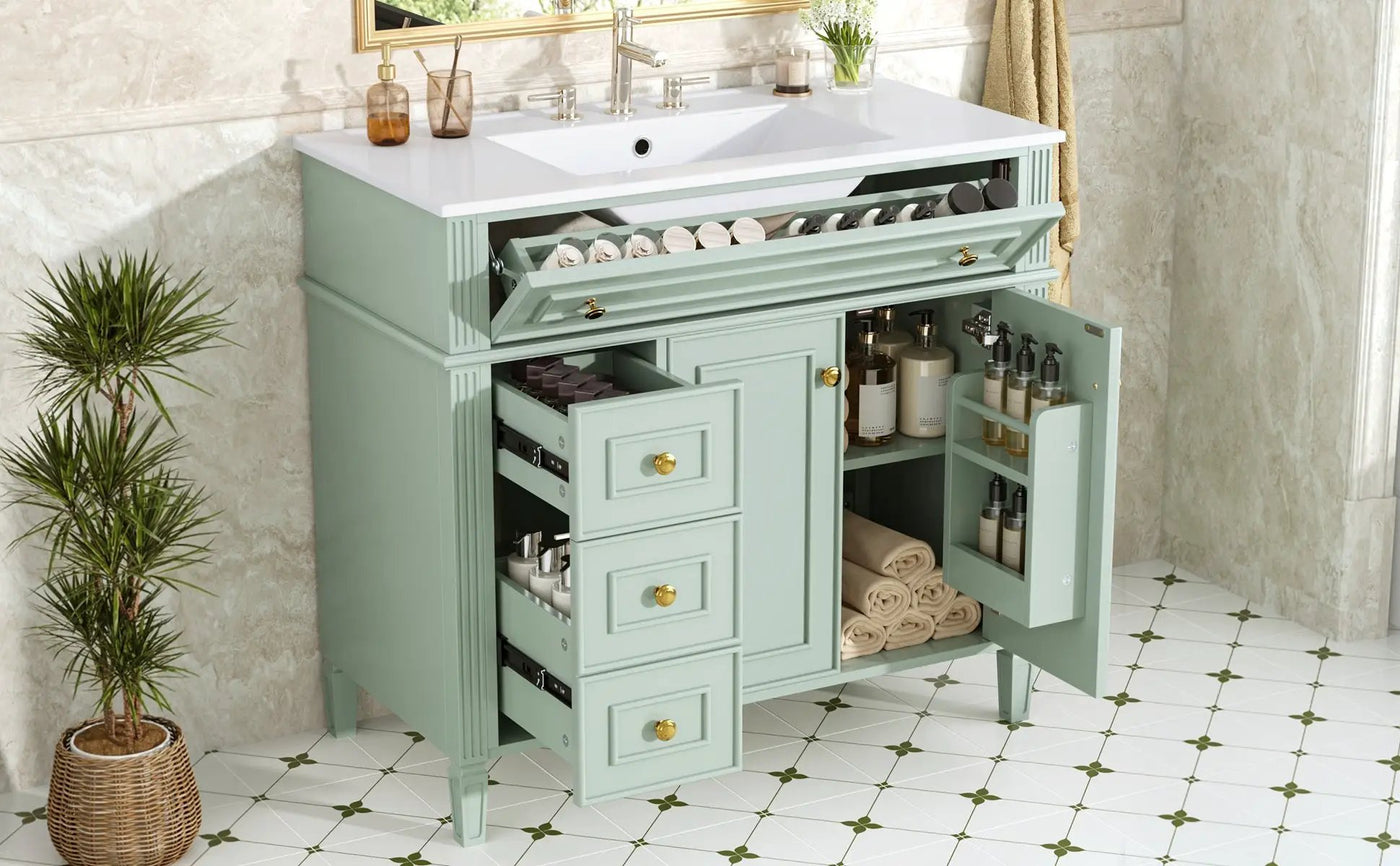 36 Inch Bathroom Vanity with Sink by HouseOfZazla