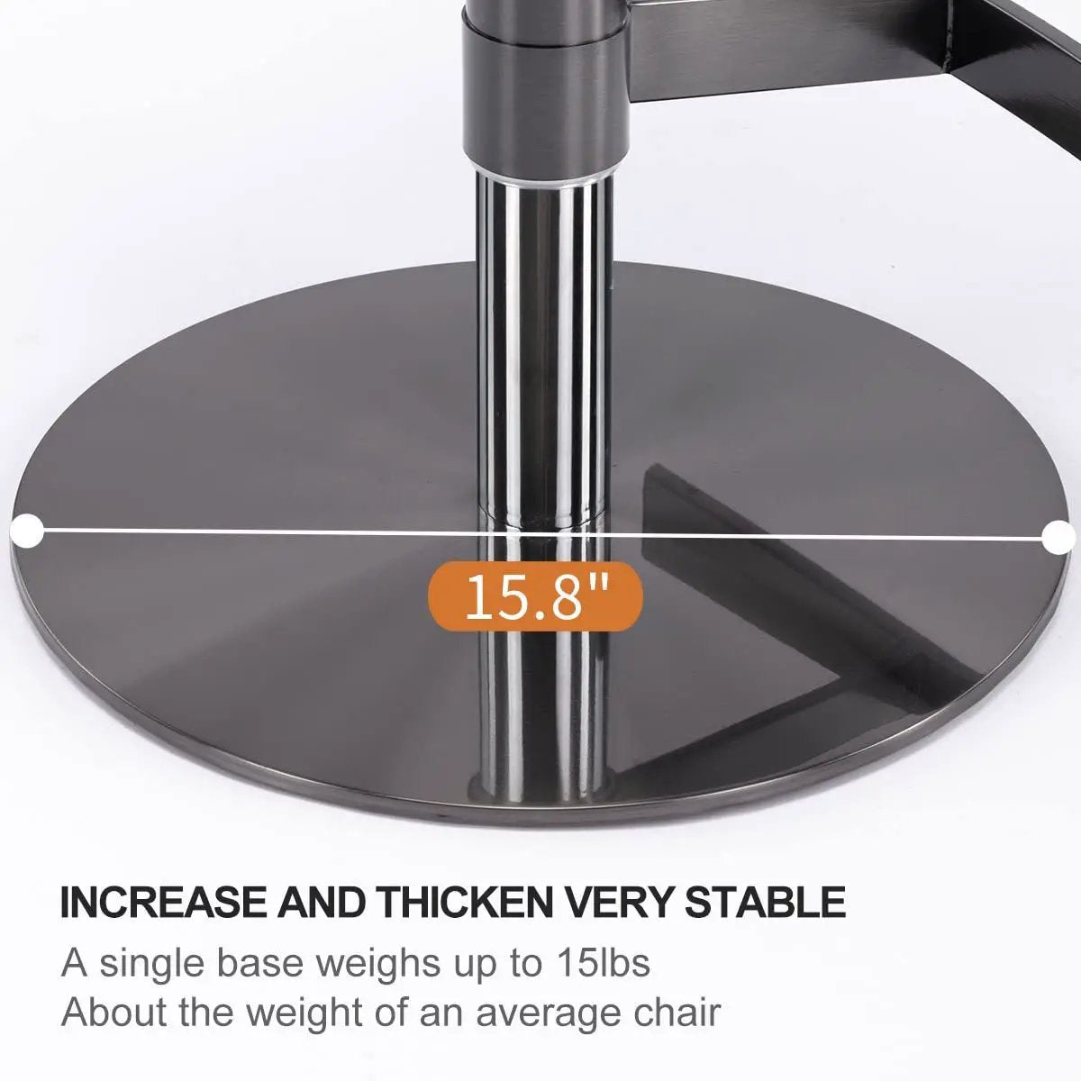 Titanium Stainless Steel Bar Stool, Grade Modern Bar Chair With Backrest, Swivel Adjustable Height For Kitchen Counter And Dining Room by HouseOfZazla