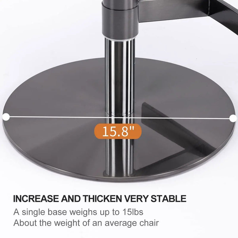 Titanium Stainless Steel Bar Stool, Grade Modern Bar Chair With Backrest, Swivel Adjustable Height For Kitchen Counter And Dining Room by Unique Piece Furniture