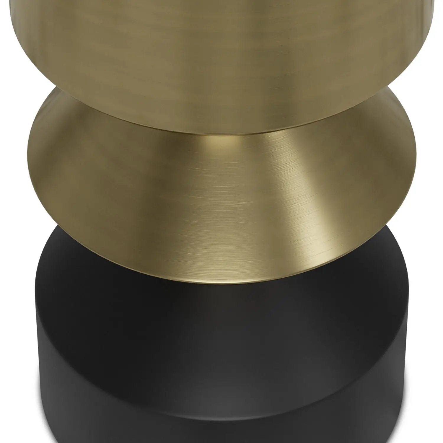 Miller - Side Table - Black / Brass by HouseOfZazla